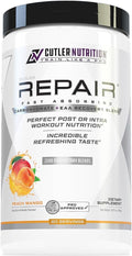 Repair Post Workout Recovery Drink: Fast Absorbing Carbohydrates (Waxy Maize + Cluster Dextrin) and BCAA/EAA for Advanced Muscle Recovery Peach Mango 20 Servings