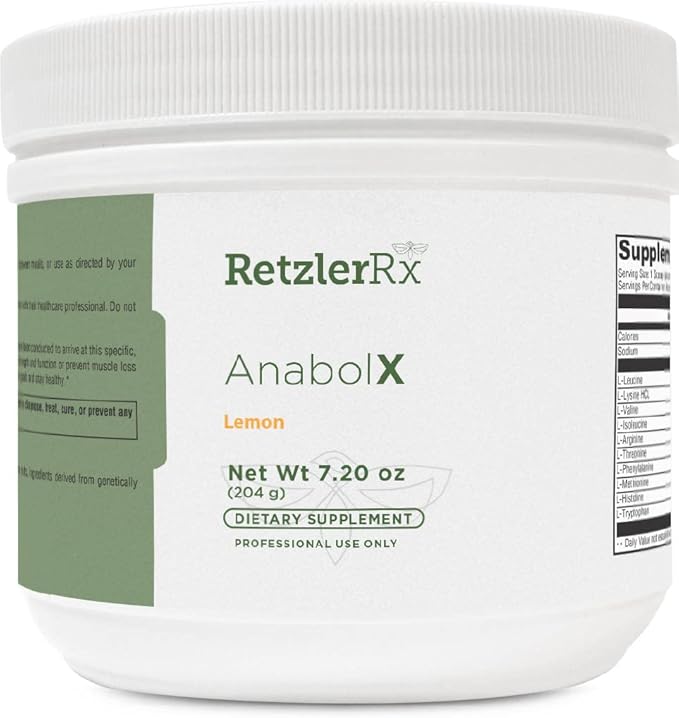 HormoneSynergy AnaBolX by Dr. RetzlerRx™ - Anabolic Amino Acid Complex* - 30 Servings - Lemon - Pharmaceutical Grade.