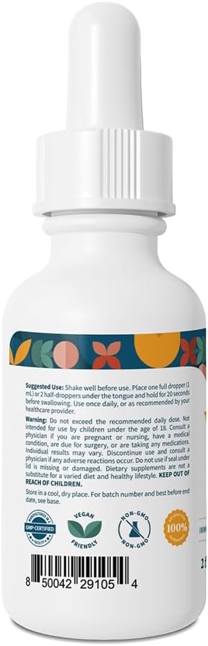 Pattern Wellness Vitamin B12 5000 mcg – Sublingual Liquid Drops – Methylcobalamin Supports Energy &amp Immune Health – Vegan Citrus Flavor – 2 fl. oz (60mL) 3rd Party Lab Tested