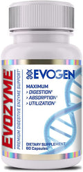 Evogen Evozyme - Premium Digestive Enzymes for Women &amp Men | Enzymes for Digestion with Absorption &amp Nutrient Utilization Support | 60 Capsules