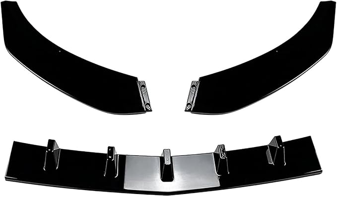 Compatible with Mercedes-Benz CLA-Class C117 CLA200 260 CLA45 AMG 2016-2019 Front Bumper Spoiler Lip Car Lower Body Kit SplitterGloss Black