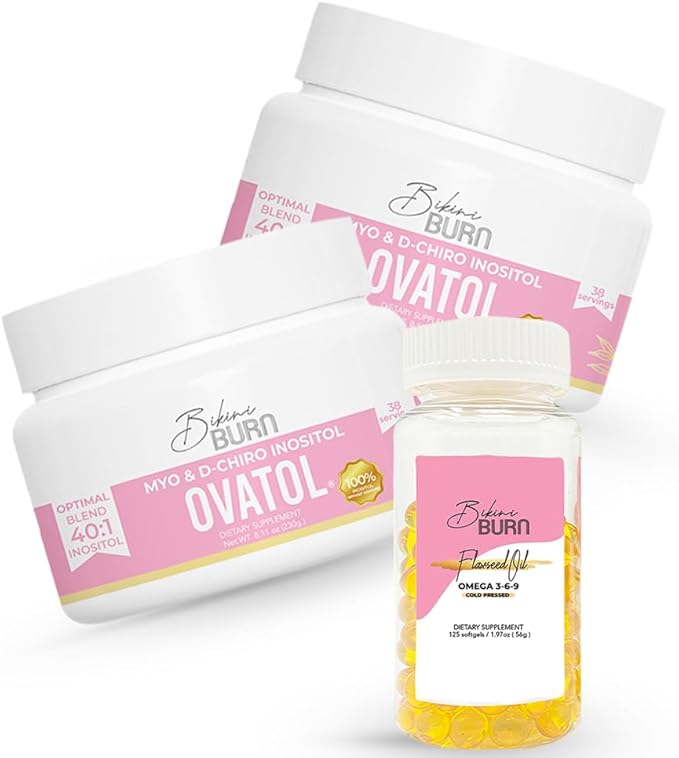 Kit - Ovatol Inositol 2-Pack Plus 1 Flax Seed Oil Capsules