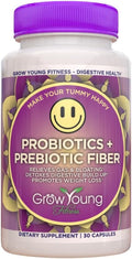 Grow Young Fitness Daily Probiotic + Prebiotic Fiber Supplement Supports Digestive Health (1 Pack 30 Servings)
