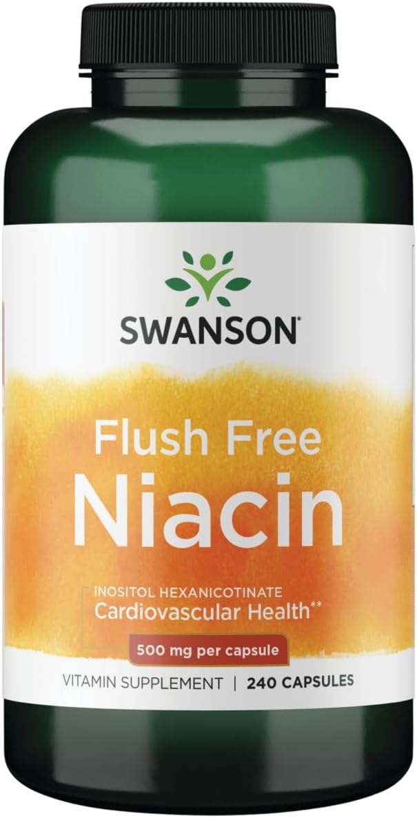Swanson Flush Free Niacin 500 Milligrams 240 Capsules