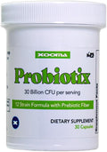 Xooma Probiotix 12-Strain Probiotic + Prebiotic Fiber 30B CFU | No Refrigeration Required | Gut &amp Digestive Health Immune Support Bloating Relief | Gluten Soy &amp Dairy Free – 30 Capsules