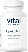 Vital Nutrients Lipoic Acid - 300mg Alpha-Lipoic Acid Antioxidant - ALA Supplement for Healthy Metabolism and Energy - Gluten Dairy Soy Free - Non-GMO - 60 Capsules