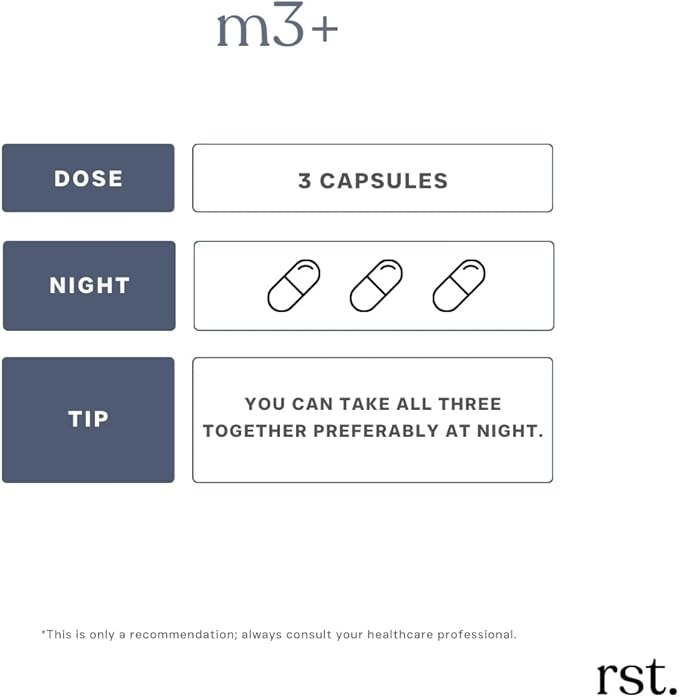 M3+ | Magnesium Supplement with Citrate Glycinate Malate + L-Theanine &amp Vitamin B6 | Sleep Relaxation &amp Focus Support | 90 Capsules