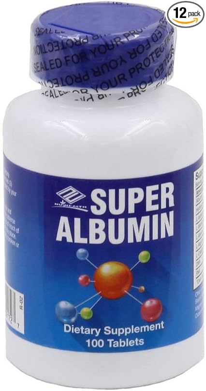 Super Albumin (100 Tablets) - 12 Pack by Nu-Health
