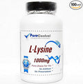 L-Lysine 1000mg // 100 Capsules // Pure // by PureControl Supplements