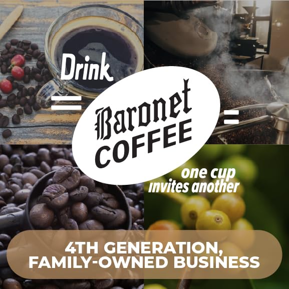 Baronet Coffee Pods [House Blend-54 Pods] Single Cup Use for Basket Brew [3 Boxes of 18 Single Serve 10 Gram] Regular Strength Light Roast [House Blend]