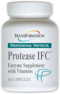 TRANSFORMATION THE GENESIS OF GOOD HEALTH Enzyme Protease IFC Enzyme Supplement Natural Support for Muscle &amp Fatigue with High Rich Vitamin A E C Zinc &amp Selenium Non-GMO 60 Capsules