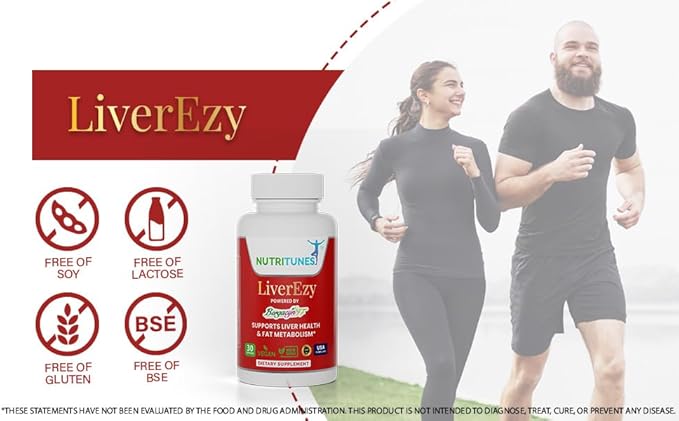 Liver Support Supplement–Supports Detox Cleansing &amp Lipid Metabolism – with Bergacyn FF (Bergamot &amp Artichoke) – 30 LiverEzy Vegan Capsules