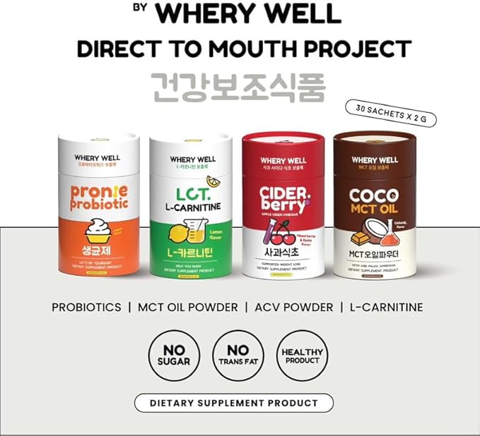 Generic WHERY Well Coco Mct Oil 30 sachets x 2g.