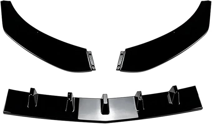 Kiyah Car Front Bumper Lip Splitter Diffuser Compatible with Mercedes Benz CLA Class C117 CLA200 CLA220 CLA250 CLA45 A-MG 2016-2019 Facelift(Glossy Black)