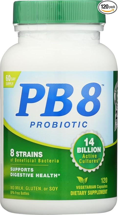 Now Pb 8 Pro-biotic Acidophilus Caps Vegetarian 120caps X 2