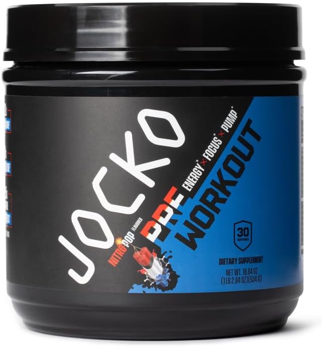 Jocko Fuel 3 Pack Bundle - Creatine Chocolate Peanut Butter MOLK Protein &amp Nitro Pop Pre Workout