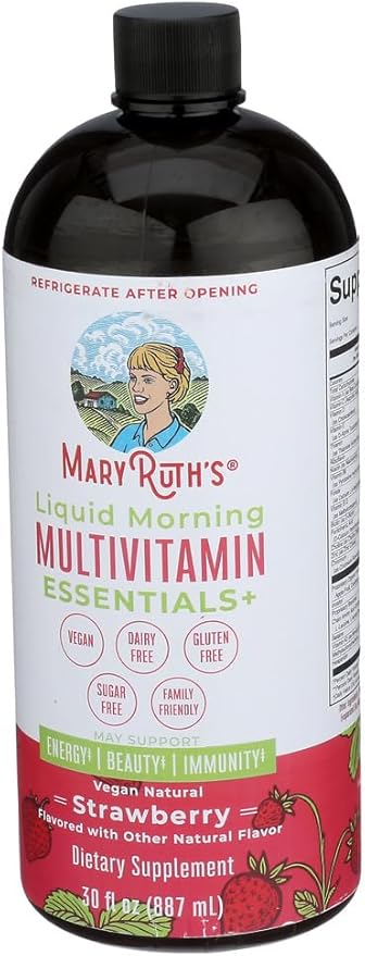 Mary Ruth's Strawberry Morning Liquid Multivitamin Essentials 30 FZ