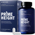 BONE SCIENCE Primeheight Bone &amp Growth Support with Calcium Vitamin D3 K2 Magnesium Zinc - Nutrient-Based Vegan Immune Formula Non-GMO 120 Tablets