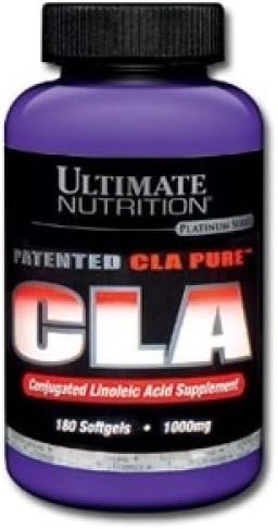 Ultimate Nutrition CLA Pure Fat Burner Weight Loss Supplement - Patented 1000mg Premium Strength Formula 180 Softgels