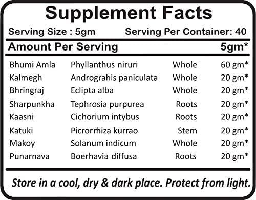 Planet Ayurveda Yakrit Plihantak Churna Powder - 200 g - Ayurvedic Remedy by Planet Ayurveda - 1 Jars