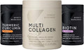 Sports Research® Joint and Bones Pack - Collagen Peptides with Hyaluronic Acid &amp Vitamin C + Turmeric Curcumin C3 Complex w/BioPerine Black Pepper Extract + Vitamin D3 + K2 w/Coconut Oil