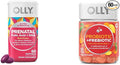 OLLY Ultra Strength Prenatal Multivitamin Softgels Supports Healthy Growth Brain Development &amp Probiotic + Prebiotic Gummy Digestive Support and Gut Health 500 Million CFUs Fiber