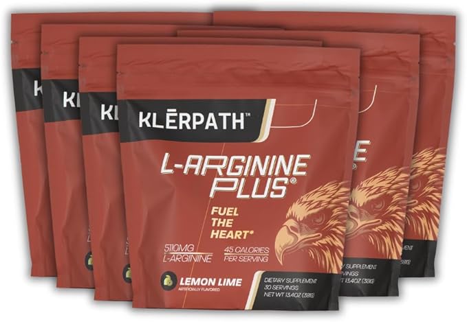Lemon Lime 6 Pack - Blood Pressure Cholesterol Formula Heart Health Supplement 13.4 OZ (380g)