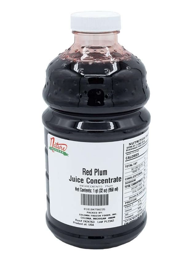 Nature Blessed 100% Pure Plum Fruit Juice Concentrate Home Brewing Distilling Smoothies Making Jelly