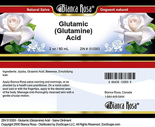 Bianca Rosa Glutamic (Glutamine) Acid - Salve Ointment (2 oz ZIN: 513353) - 3 Pack