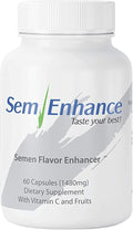 Semenhance - Make Your Semen Taste Fruity Men's Formula with Pineapple &amp Vitamin C - Fruit-Based Supplement for Men - 60 Capsules