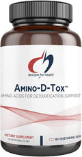 Designs for Health Amino-D-Tox - Amino Acid Detox + Liver Cleanse Support - Supplement Blend with Glycine Calcium D Glucarate NAC + More - Non-GMO (180 Capsules)
