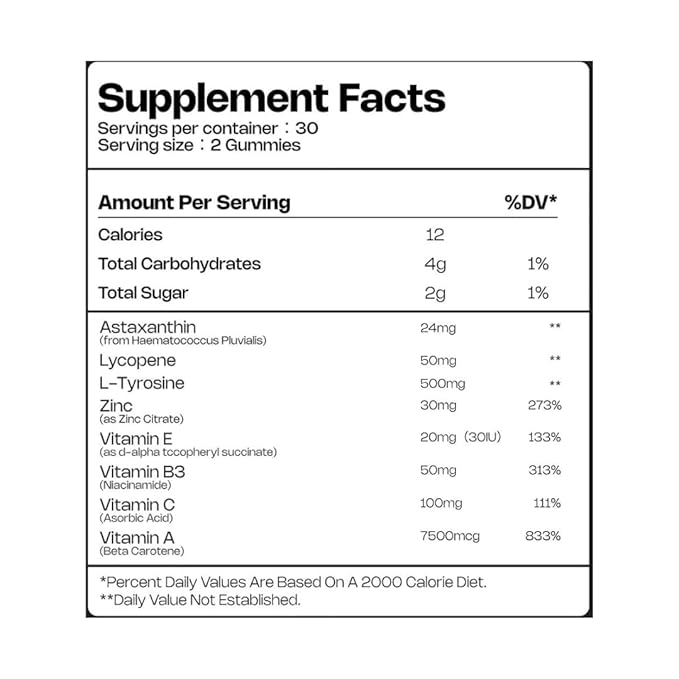 Tanning Gummies Super Tanning Daily Gummies | 60 Gummies | (Pack of 1)