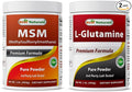 MSM Powder 1Lb &amp L-Glutamine Pure Powder 1 LB