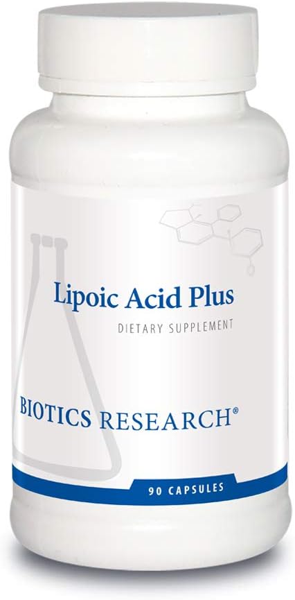 Biotics Research Lipoic Acid Plus– Alpha-Lipoic Acid Vitamin C Powerful Antioxidant Promotes Eye Health 90 Capsules