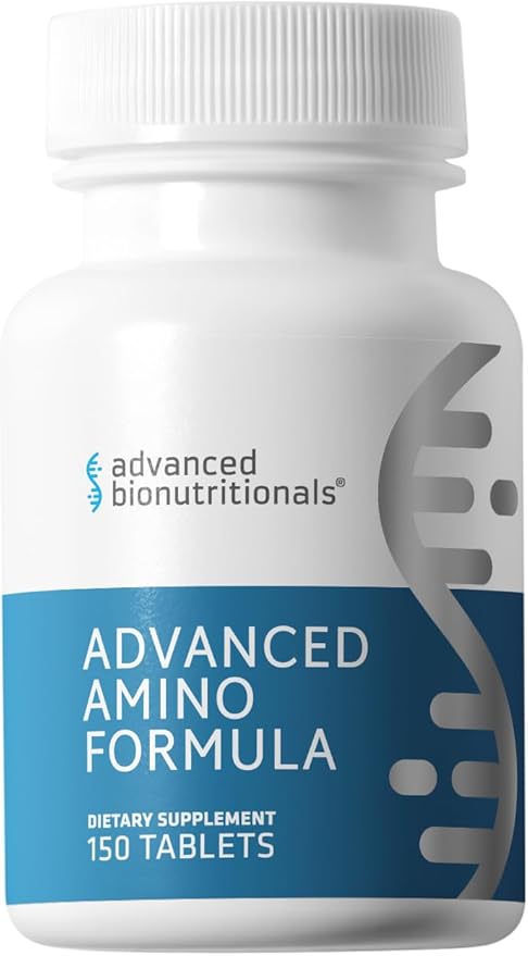 Advanced Bionutritionals – Advanced Amino Formula Tablets Amino Acid Supplement Build Muscle Post Workout Recovery Energy Stamina Non-GMO Gluten Free Dairy Free Vegan (150 Tablets)