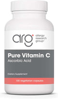 Allergy Research Group ARG Pure Vitamin C - 2 g Ascorbic Acid - Antioxidant &amp Immune System Support - Unbuffered Supplement - Hypoallergenic - 50 Servings - 100 Capsules