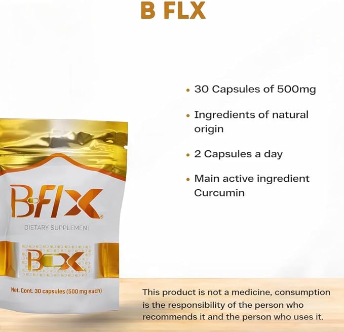 B-FLX Hyaluronic Acid Dietary Supplement 30 Caps of 500 mg 100% Original