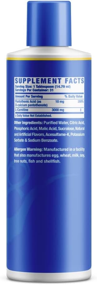 Ronnie Coleman Signature Series L-Carnitine XS 3000 Liquid Amino Acids Metabolism and Lean Muscle Strength Support Stimulant Free Sugar Free Zero Carbs Strawberry Kiwi 16 Oz