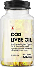 SA COD Liver Oil with Essential Fatty Acid Omega 3 Vitamin A &amp D(60 Softgel)