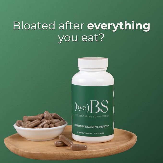 Bloating Relief Capsules – No Mixing Fiber for Daily Digestive Support – Psyllium Fiber Peppermint Slippery Elm &amp L-Glutamine – Daily Gut Health Supplement for Regularity &amp Comfort