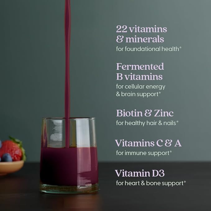 New Chapter Liquid Multivitamin + Mineral Supplement for Whole-Body Benefits 100% Delicious Multivitamin for Adults Teens &amp Kids 2+ Ready to Absorb Faster Mixed Berry Flavored 30 oz