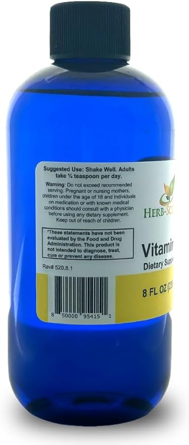 Liquid Vitamin B5 – 192 Servings – High Absorption Pantothenic Acid for Energy Mood &amp Nerve Support – Vegan Non-GMO Alcohol Free – Better Than Capsules or Pills – 8 Fl Oz