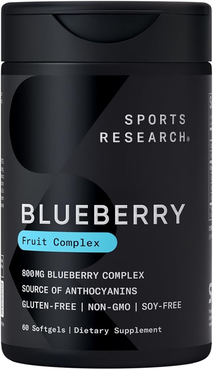 Sports Research Superfood Nutrients - Montmorency Tart Cherry Concentrate Cranberry Fruit Complex (with Pacran &amp Vitamins C &amp E) &amp Whole Fruit Blueberry Concentrate (from Organic Blueberr