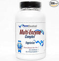 Multi-Enzyme Complex Vegetarian // 200 Capsules // Pure // by PureControl Supplements