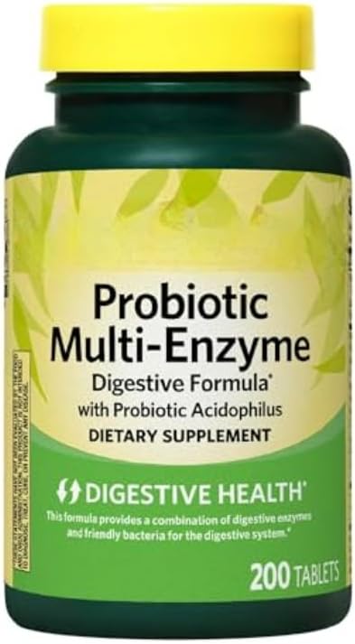 SEDLAV Probiotic Multi-Enzyme Digestive Formula Tablets 200 Count Sticker