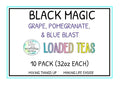 RxNutrition 2go Loaded Energy Tea (10 pack bulk Black Magic)