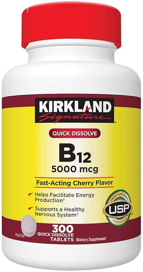 Kirkland Signature Quick Dissolve B-12 5000 mcg. 300 Tablets