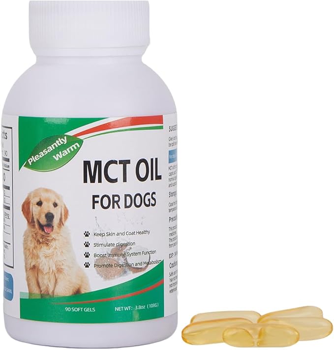 Mct Oil for Dogs90 ServingsMedium Chain Triglycerides.Coconuts C8 and C10 Healthy Digestion Shiny Hair