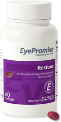 EyePromise Restore Eye Health Supplements - 60 Softgels 30-Day Supply - Omega 3 Supplement for Aging Eyes with Lutein and Zeaxanthin Fish Oil EPA DHA &amp Eye Vitamins and Nutrients