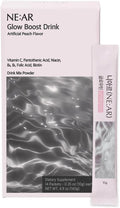NE:AR Glow Boost Drink – 250mg Pure Glutathione + 500mg Vitamin C – Sugar-Free Beauty Powder for Skin Brightening &amp Hydration – Refreshing Flat Peach Flavor – Made in Korea